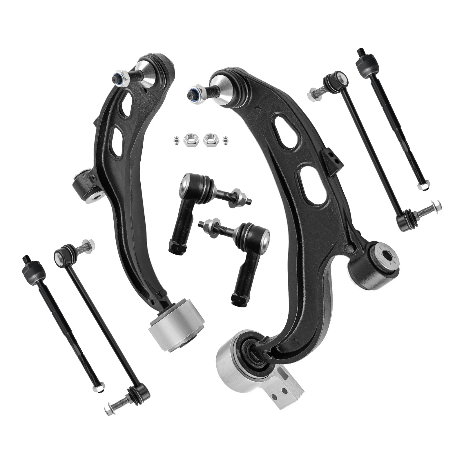 Front Suspension Lower Control Arms Sway Bar Links For 2013-17 Ford Flex Taurus