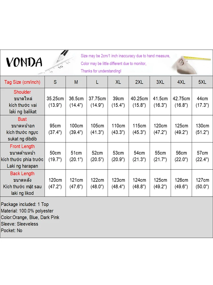 Frauen Asymmetrische Lange Tops Sommer Tank Tops 2025, VONDA Fashion Floral Print Camis Casual Tees Lose Böhmischen Ärmellose Shirts