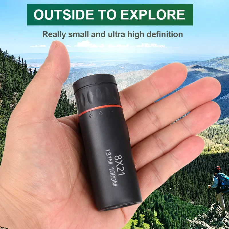 

2000x25 Monocular Long Reach Night Range 12X HD Magnification Monocular Camping Hunting Accessory Powerful Mini Phone Telescope