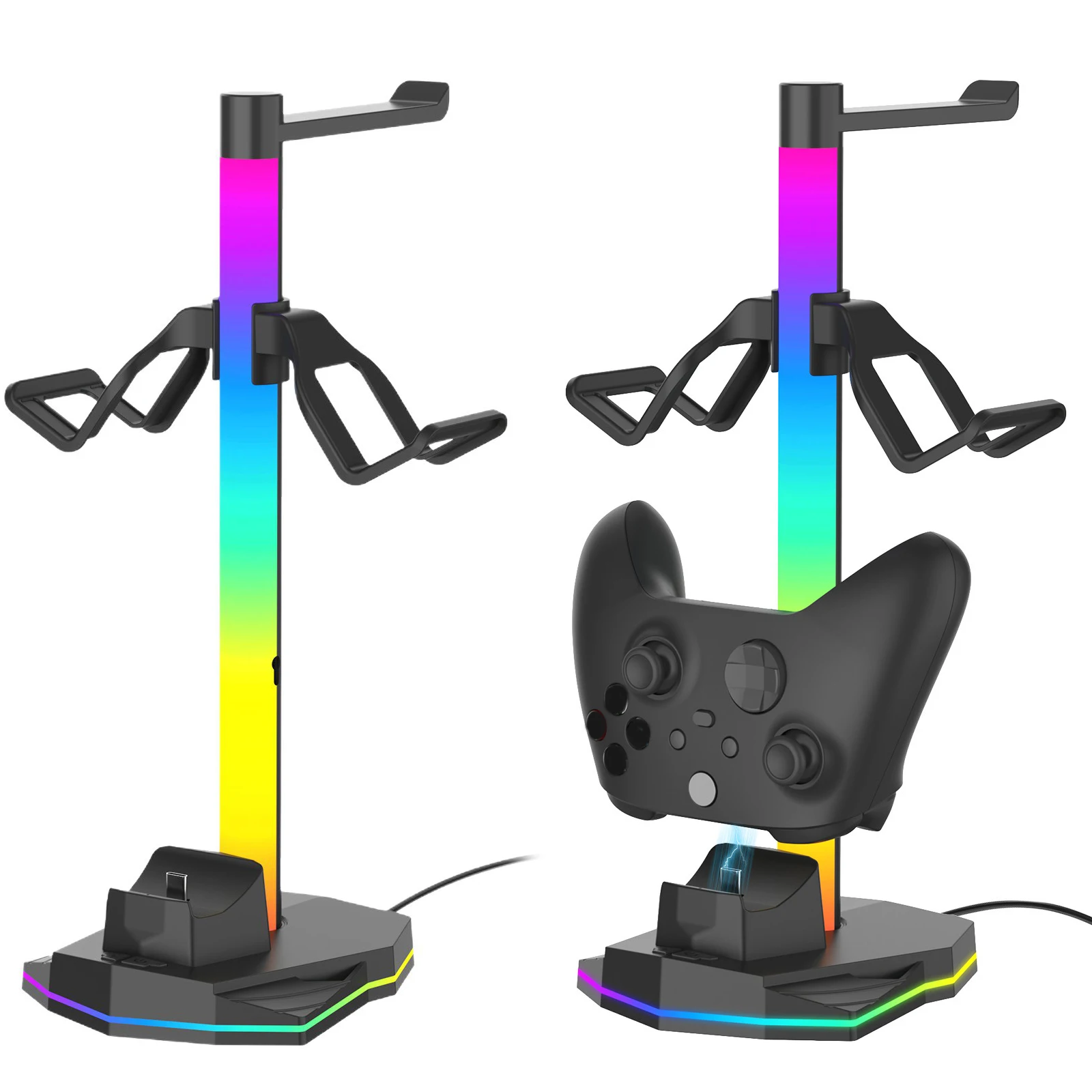 

Зарядная станция для контроллеров Xbox Series X, держатель для геймпадов, кронштейн для управления, держатель для наушников, аксессуары для хранения