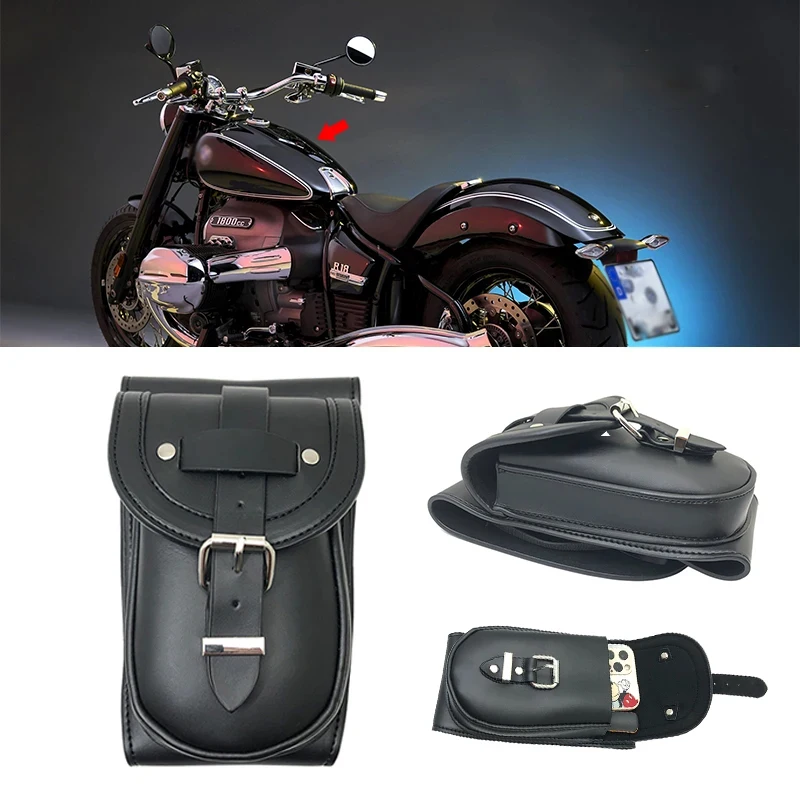 

Motorcycle Fuel tank Decoration Storage Bag Retro PU Leather For BMW R18 Classic R 18 2020 2021 2022 2023