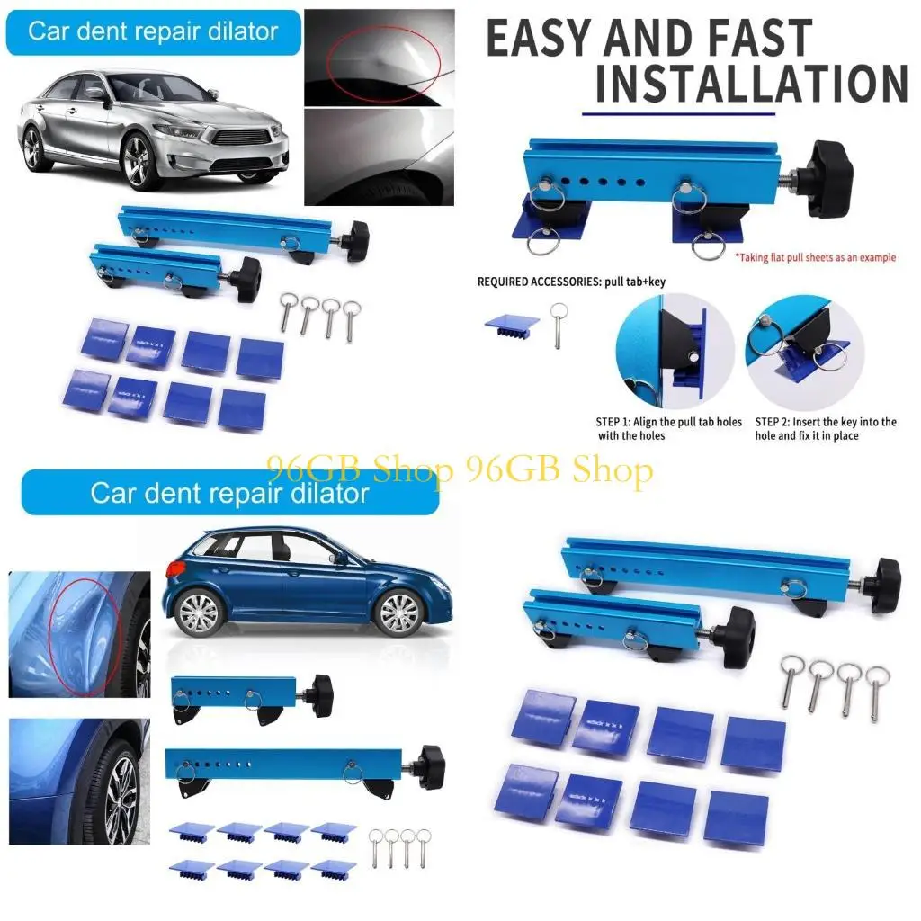 

96GB Car Dent Removal Tool Dent Repair Tool Dent Puller Remover Set Adjustable Expander Car Body Repair Accessries