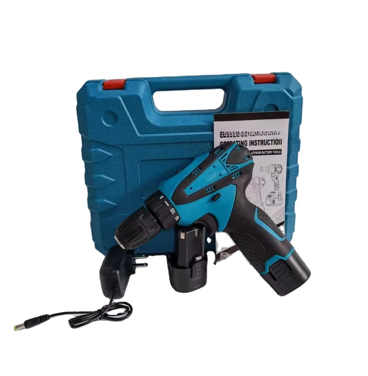 

12V Portable Cordless Power Screw Drivers Lithium Industrial Rechargeable Drill Battery Drilling Machine Tool Set