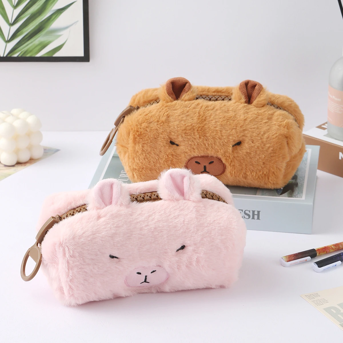 1 süßes Capybara-Federmäppchen, unverzichtbar für die Büro-Schreibtischorganisation, ein Must-Have-Schulbedarf für die Schulanfangsaison