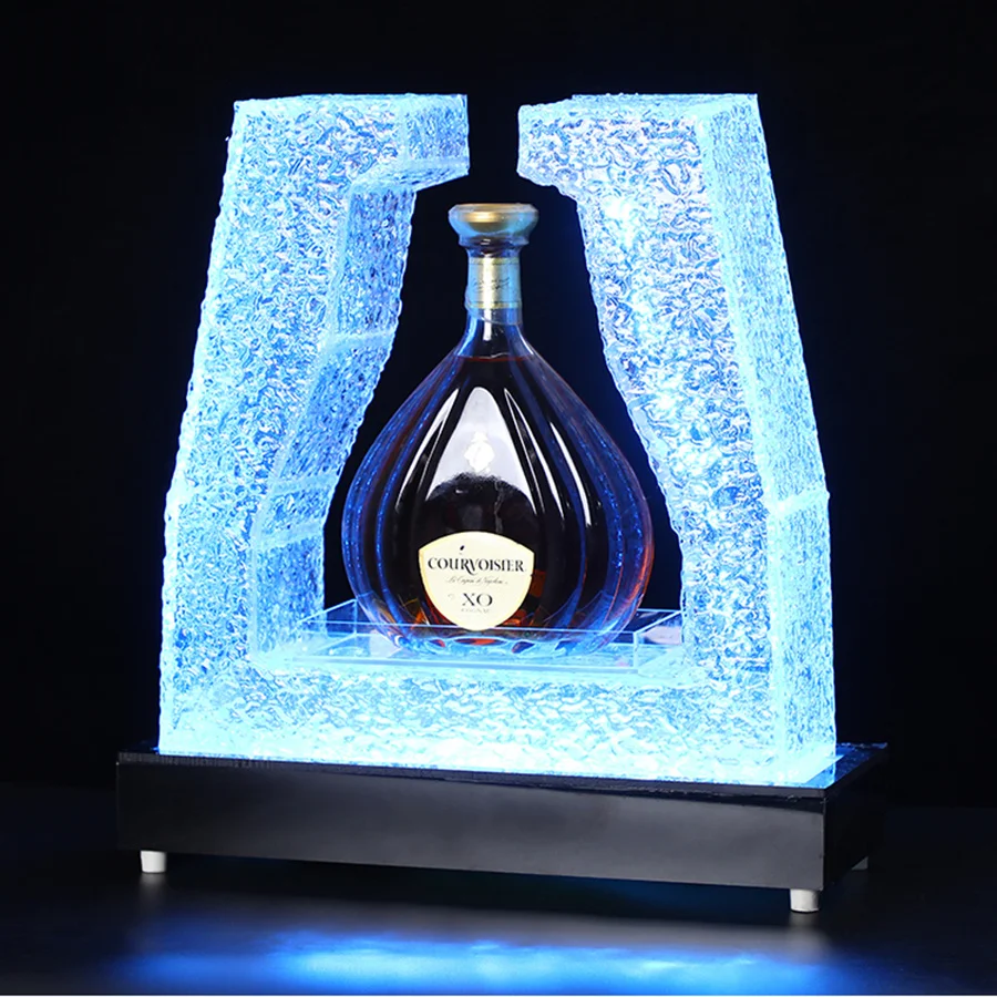 

SaSa Acrylic Led Champagne Bottle Glorifier Ace Of Spades Bottle Presenter VIP Serving Tray Wine Bottle Holder Display