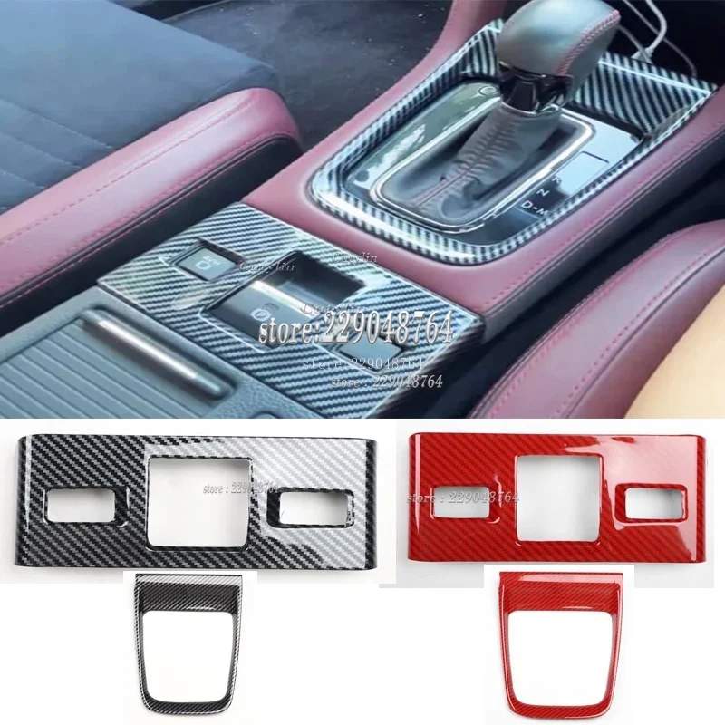 LHD RHD For subaru WRX WRX STi 2014-2019 ABS Carbon Automatic Gear Shift Box Gearbox Handbrake Cover Trim Car Styling