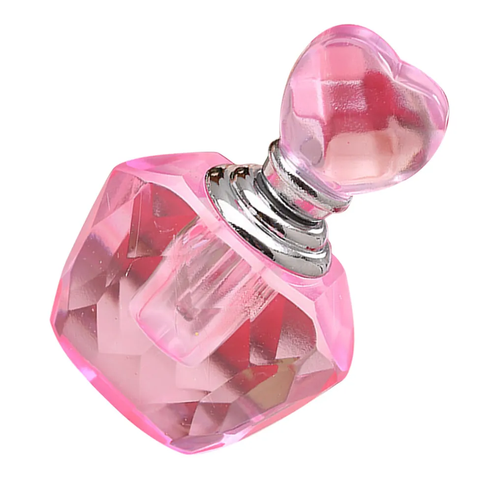 Exquisite Pink Heart Glass Perfume Bottle in Gift Box Sophisticated Decorative Perfume Container Wedding Favor Event Prize