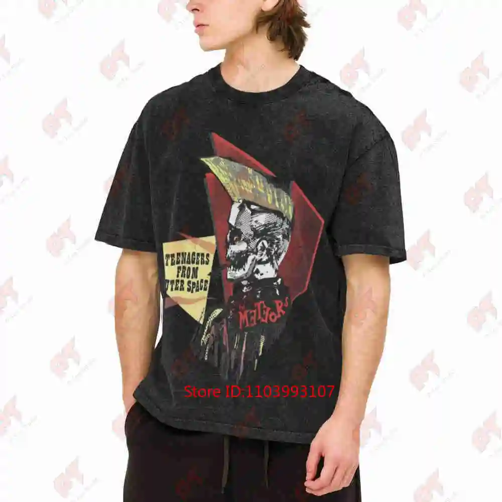 The Meteors 1950S Spade Vintage Washed Tee Pure Cotton T-Shirt