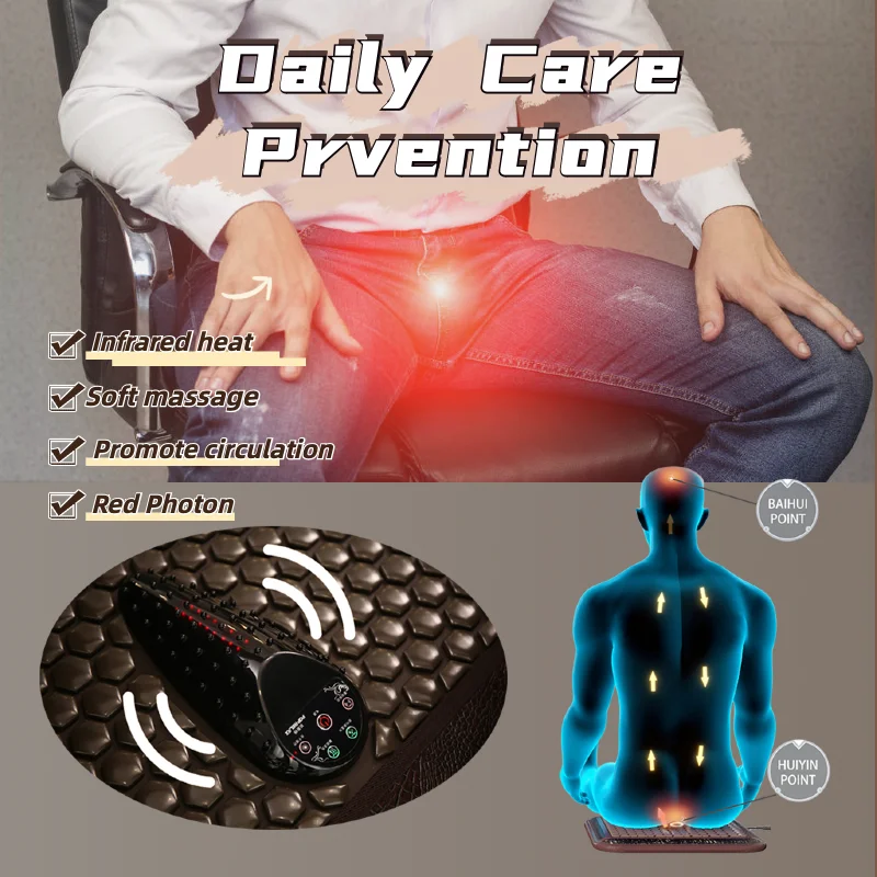 POP RELAX Patented device Korea infrared heating thermal massage mat light of prostate therapy device pad massager