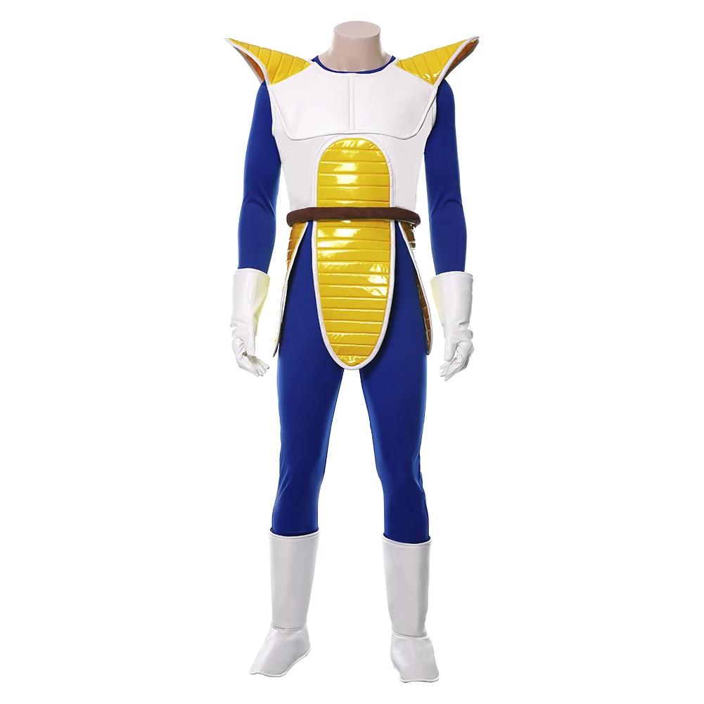 Dragon Z Vegeta Cosplay Costume Uniform Vest Jumpsuit For Adult Men Male Boy Role Play