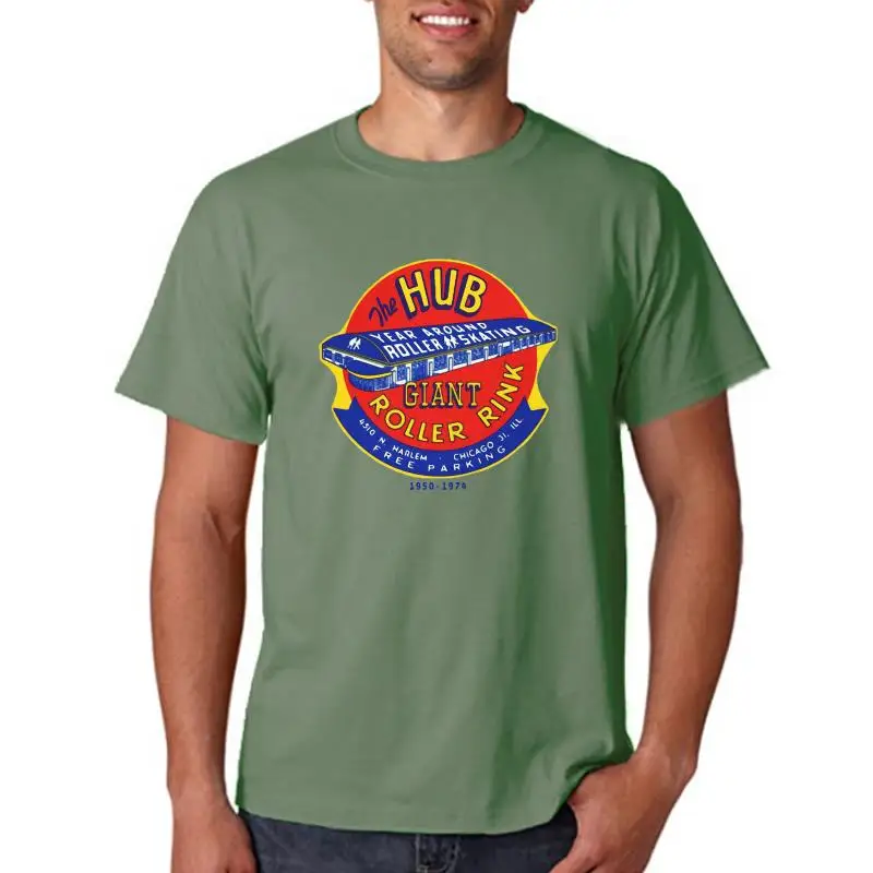 The Hub Chicago Roller Rink Decal T-Shirt - Skating, Skate