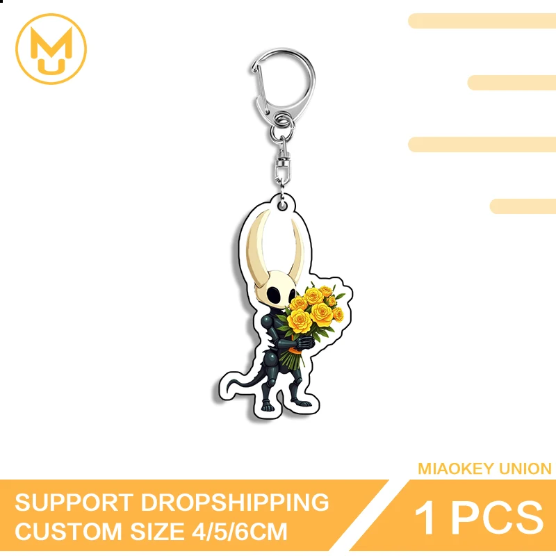 Porte-clés Hollow Knight, articles Tiki, accessoires antichoc, très demandés, pour costumes, voitures, sacs à dos, idéal pour les fans de jeux