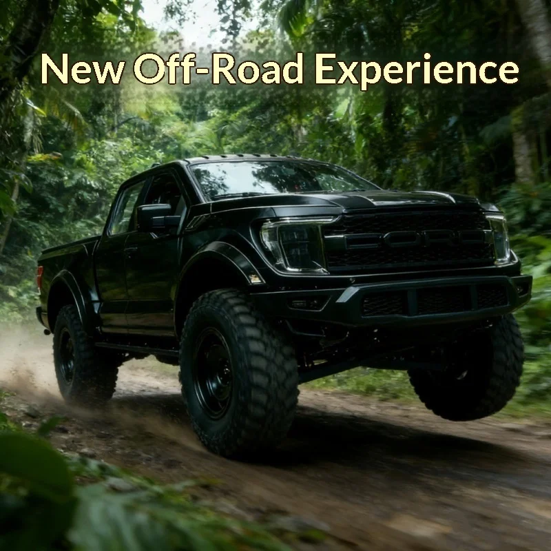 Hongxing Rc Off Road Pickup Truck F150 Raptor 1 12 Full Scale 4 Wheel Drive All Metal Gearbox Open Doors Constant Speed Cruise