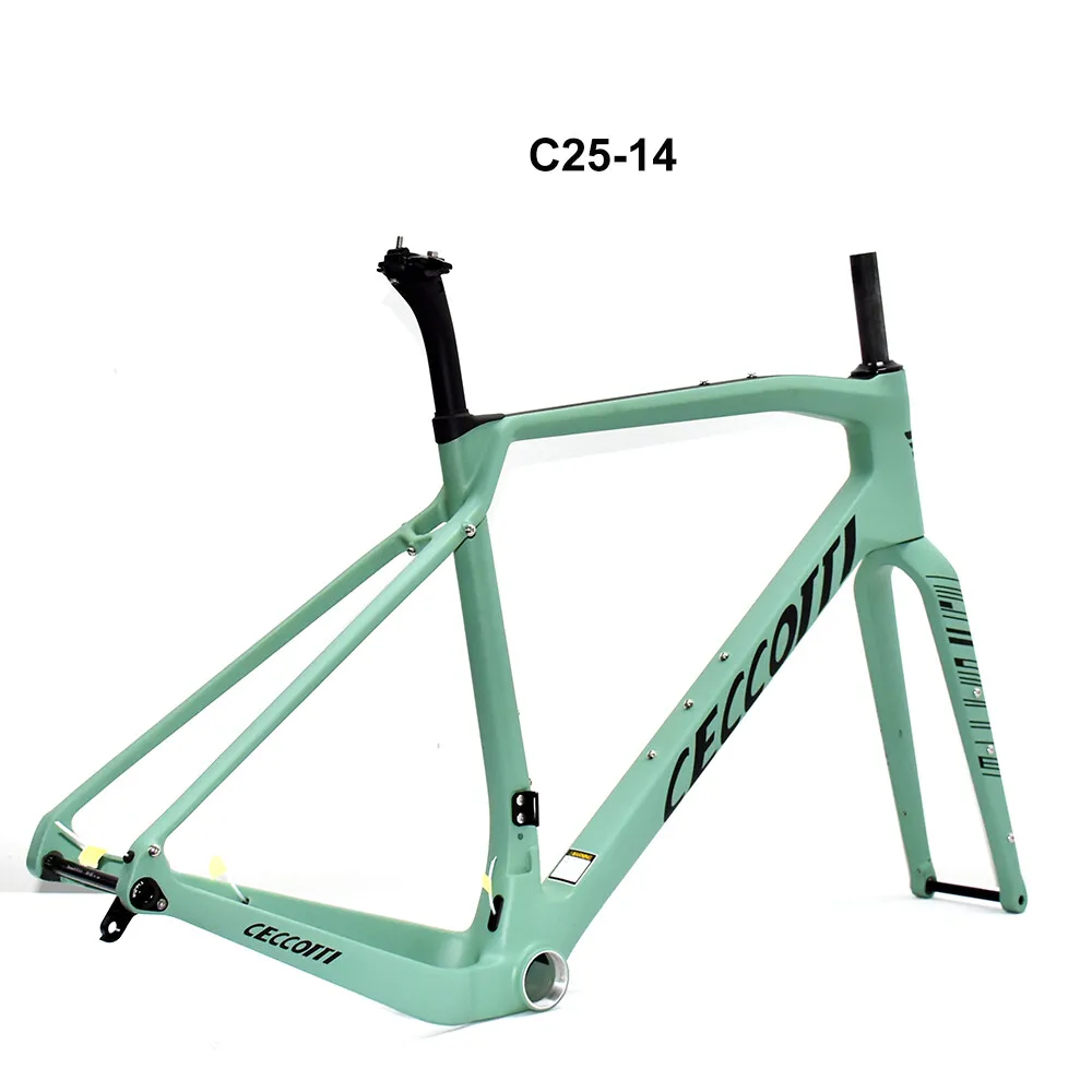 Customized Color New Carbon Frame for Gravel Bike Full Inner Cable Bicycle Framework