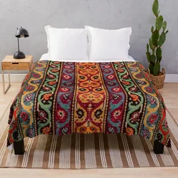 Multicolor Bohemian Artwork Design Throw Blanket Fluffy Softs warm winter Blankets