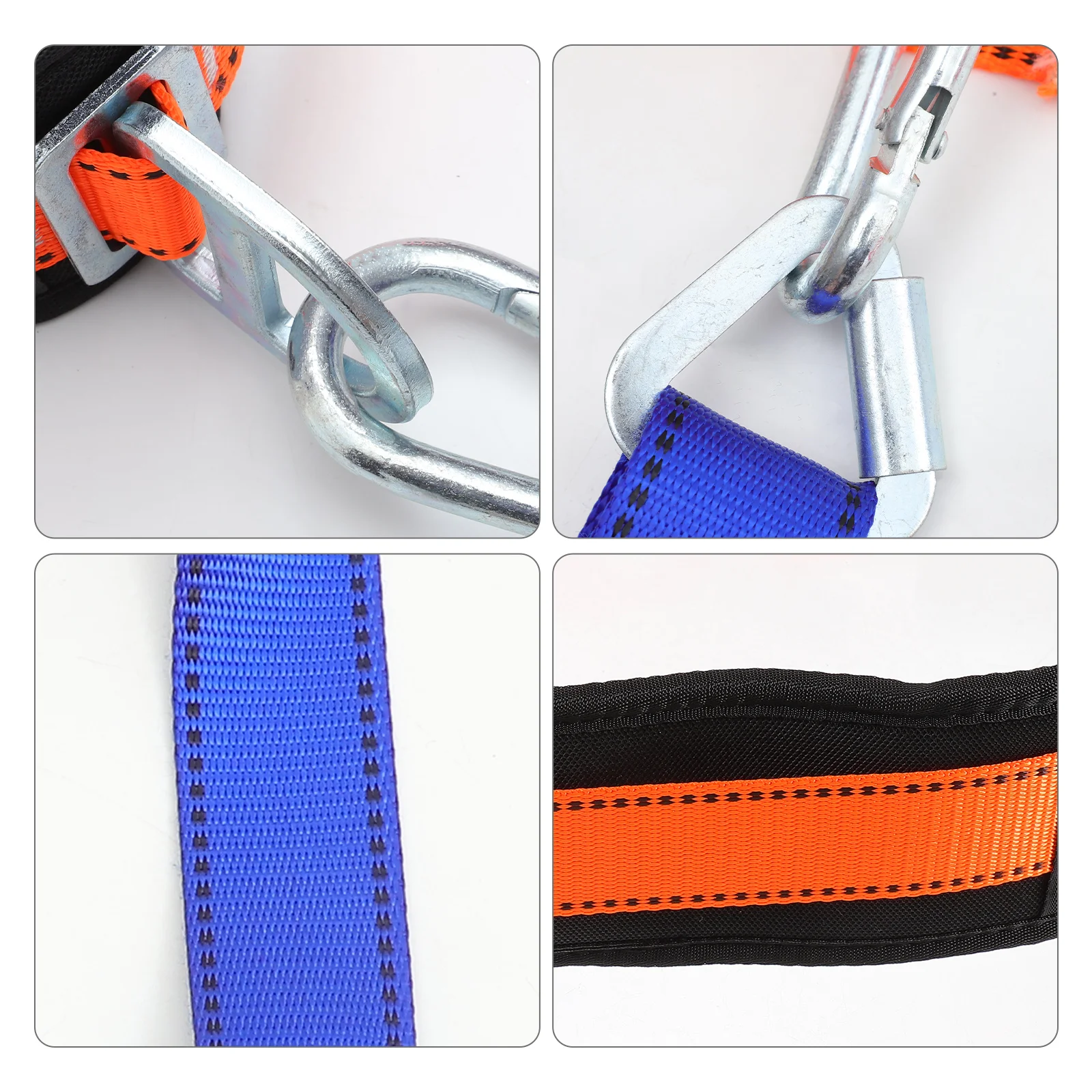 High Strength Polyester Safety Harness Reinforced Ends Wear Resistant Anti Falling Protection Belt For Tree Climbing