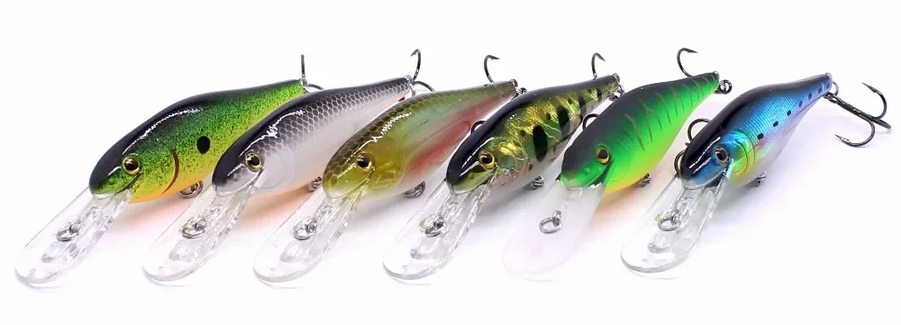 Crankbait Floating Minnow 70mm 8,8g Hardbait Crank Deep Diver Tiefe 1,5-3,3m Angelköder VMC Haken Tackle Qualität – Detail 2