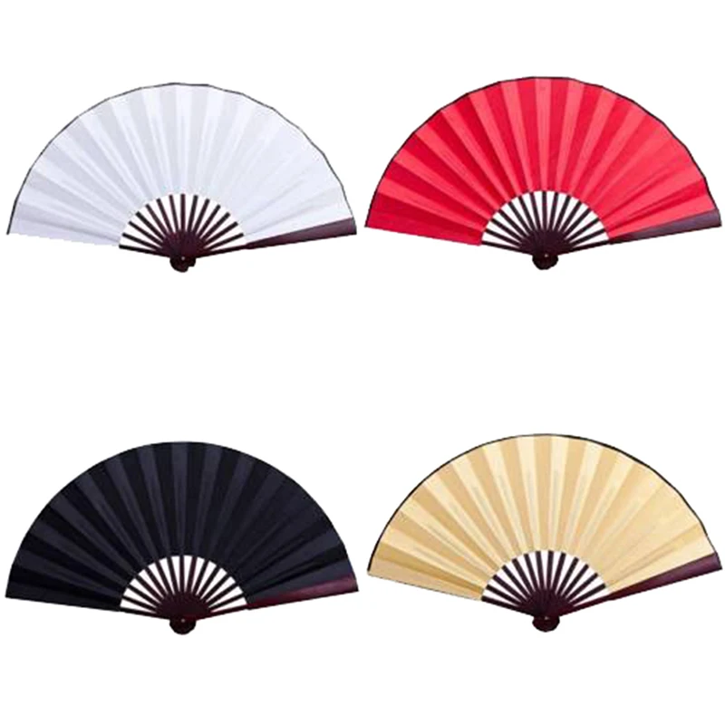 1PC Chinese Style Black Vintage Hand Fan Folding Fans Dance Wedding Party Favor  Chinese Dance Party Folding Fans