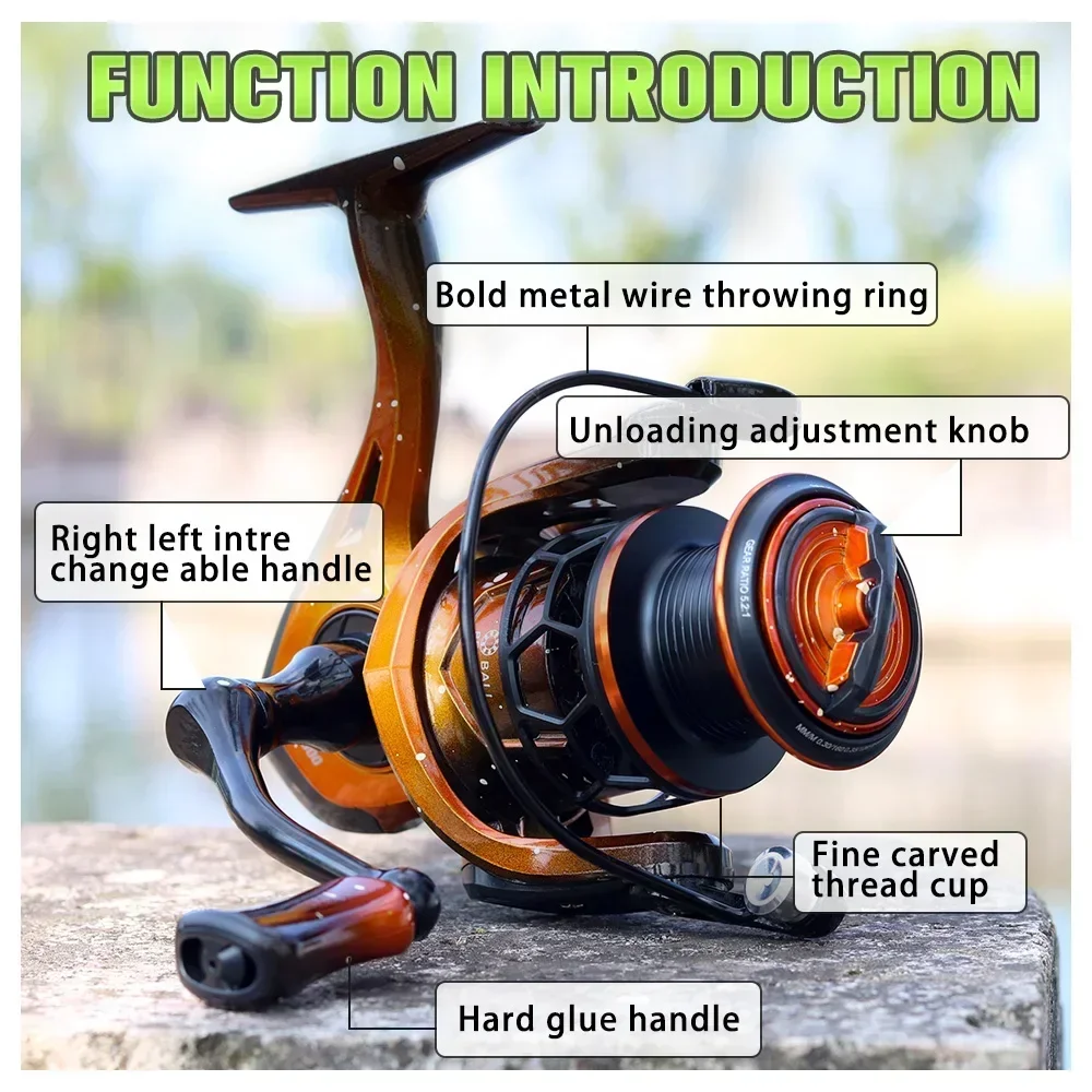 Carrete Spinning JOSBY Metálico – Robusto para Carpa - imagen 2