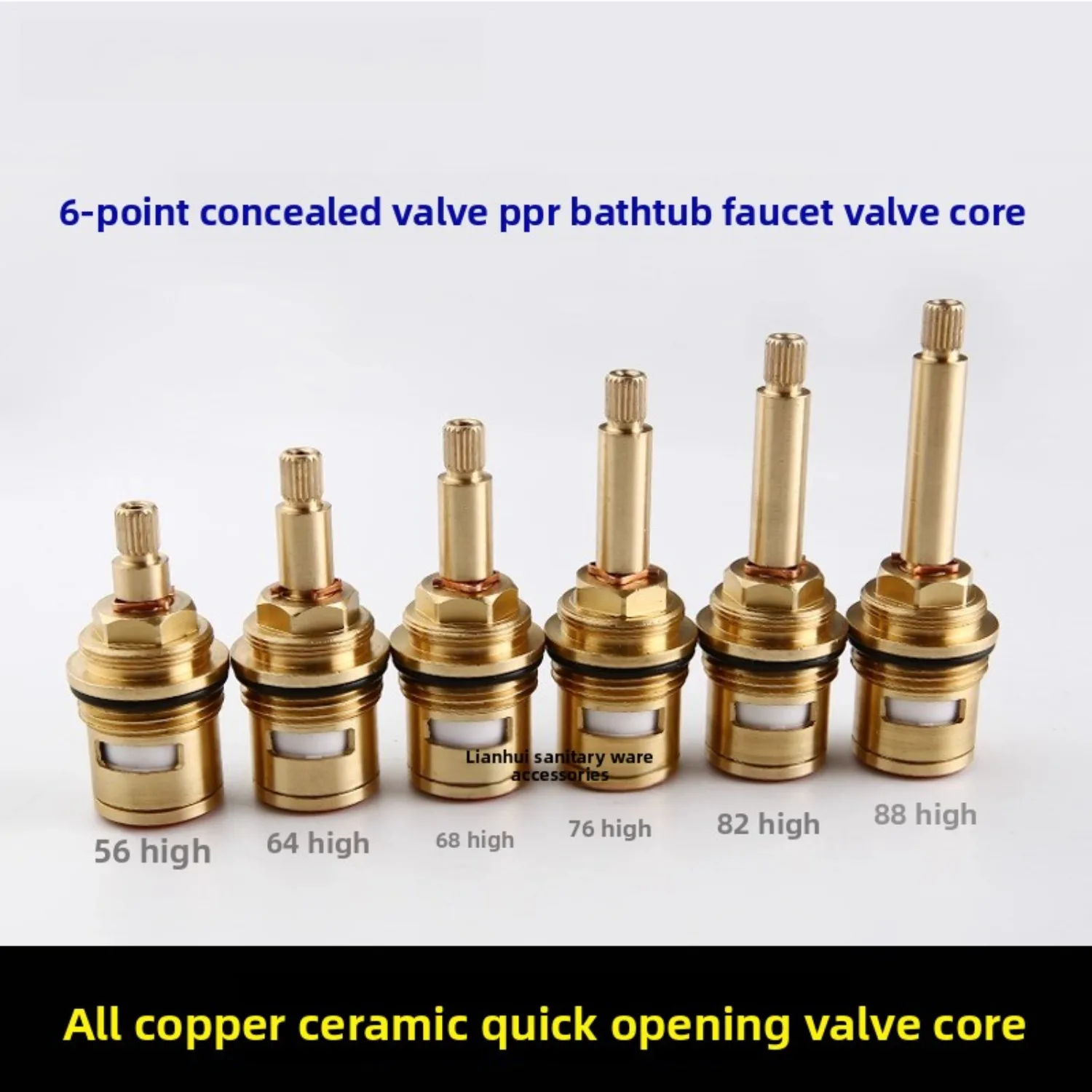 

Полудюймовый скрытый клапан, главный солнечный клапан, совместимый с PPR смесителем для ванны, латунным керамическим картриджем