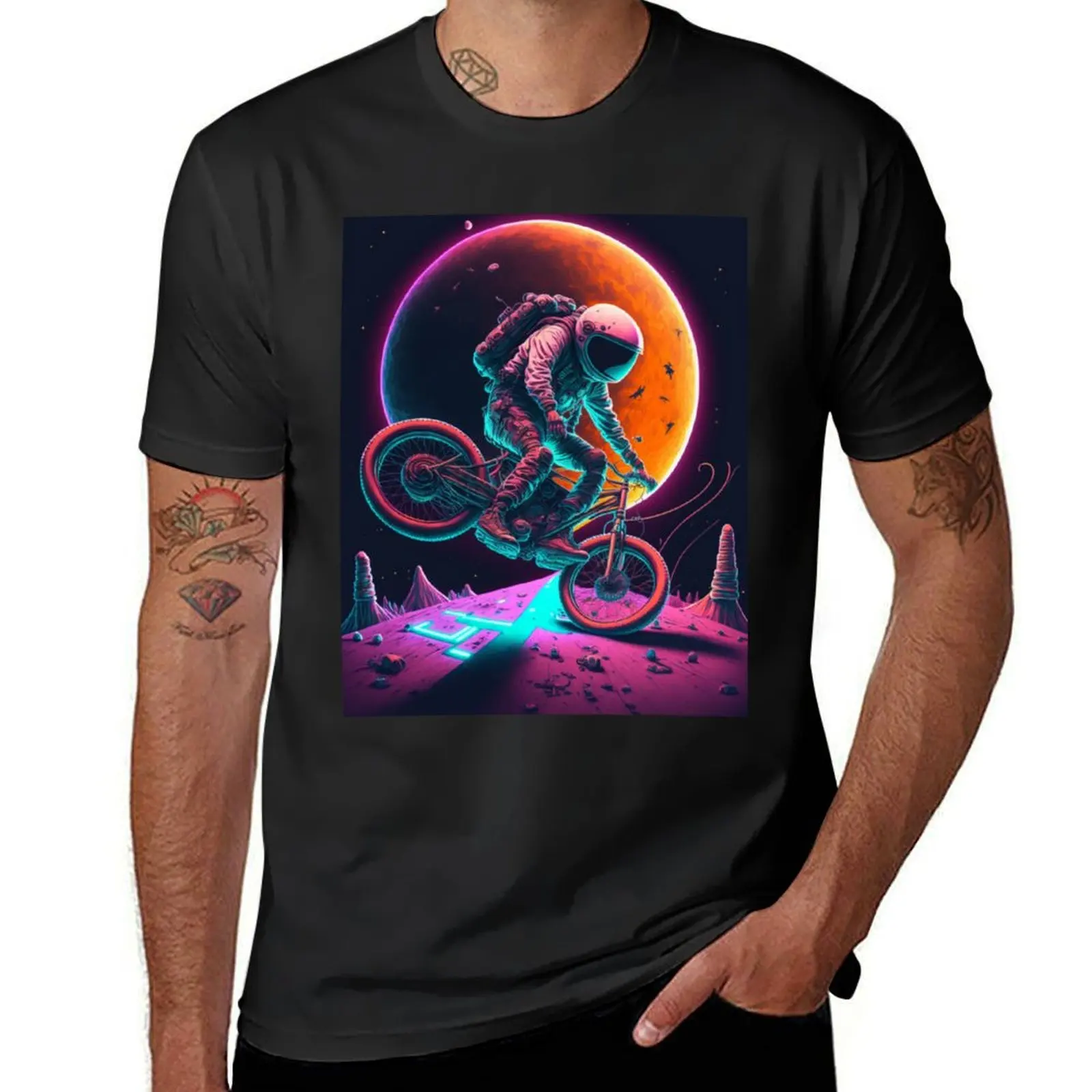 

Astronaut cycling on a BMX on a planet T-Shirt new gifts and t-shirts football t shirt vintage t shirts men clothings