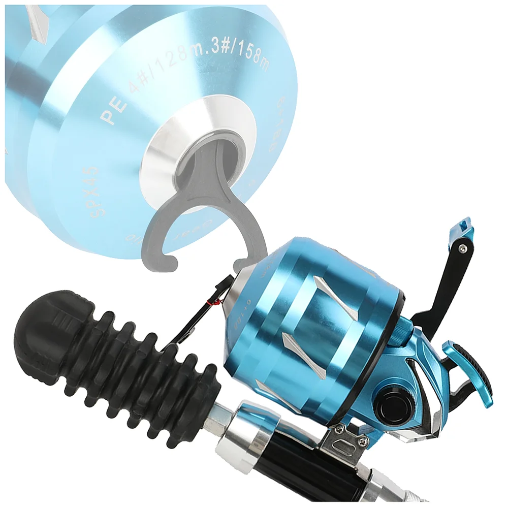 

Archery Compound Bow Fishing Reel 5.2:1 Gear Ratio CNC Cover Hunting Shooting Accessories for Bowfishing Alloy Durable Outdoor