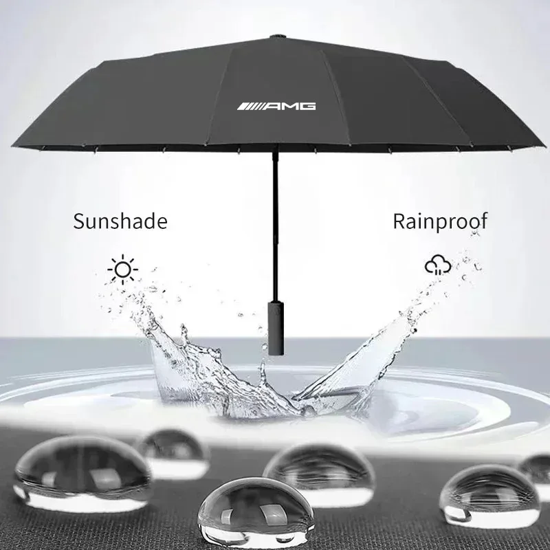 Car Fully Automatic Folding Umbrella Sunshade Accessories For Mercedes Benz AMG A B C E S Class A180 CLK CLA GLE W212 C200 C300