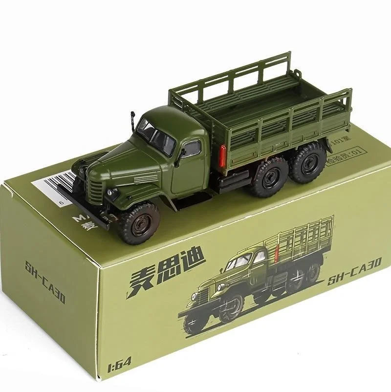 Boxed 1 :64 Military Tru Model CA30 Alloy Simulation Car Model Collectible Old Liberation Vehicle