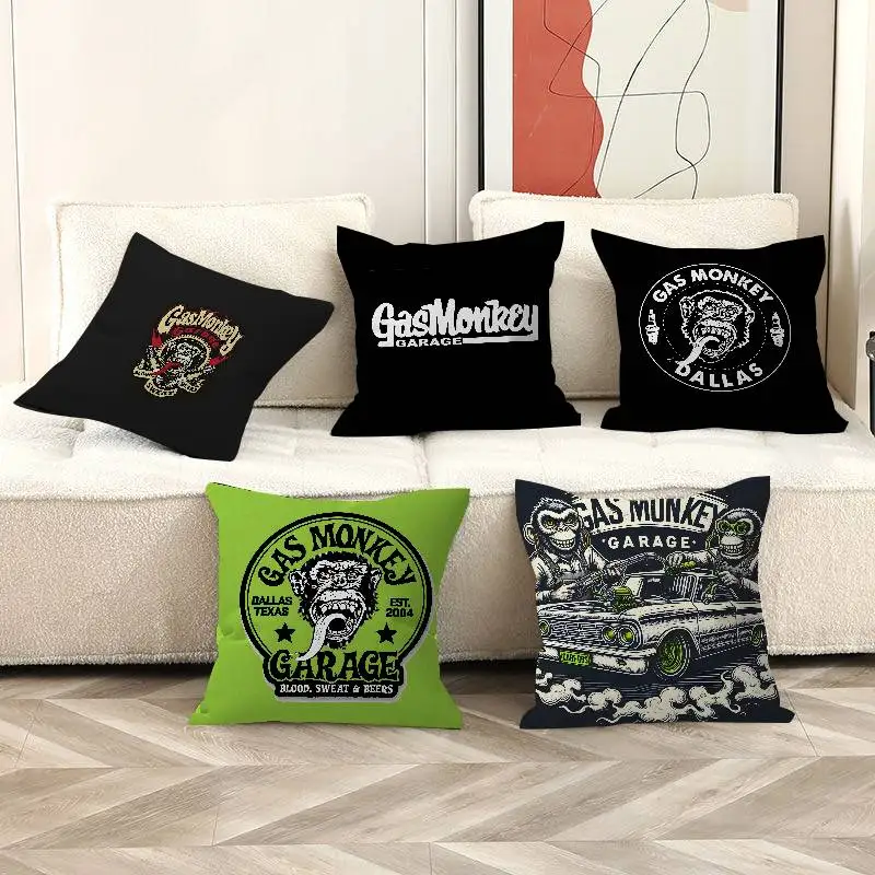 G-Gas-Monkey Personalized Pillow Dust Cover Bedroom Kids Party Decoration Pillowcase Birthday Children Gift