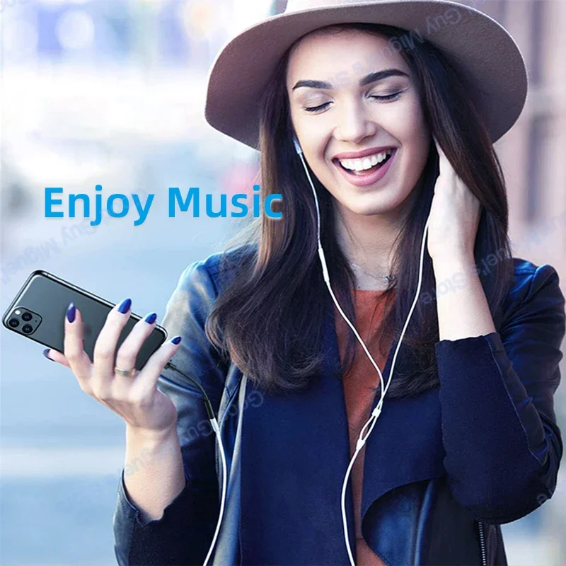 LOCONAQ Dac 휴대용 USB C 타입 디지털 아날로그 변환기 오디오 어댑터, 픽셀 삼성 S23 용 지지대 마이크, 48 kHz, 3.5mm