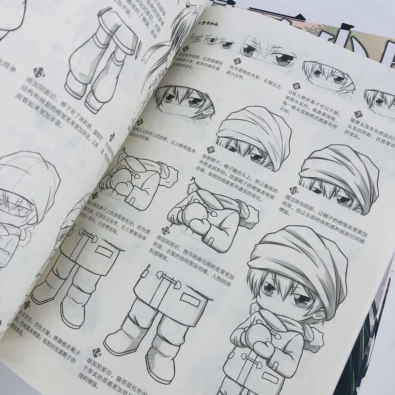 Basic Animation Painting Tutorial Book, Zero, Manga, Guia Rápido, Character Cartoon, Ilustração, 4 Livros por Conjunto