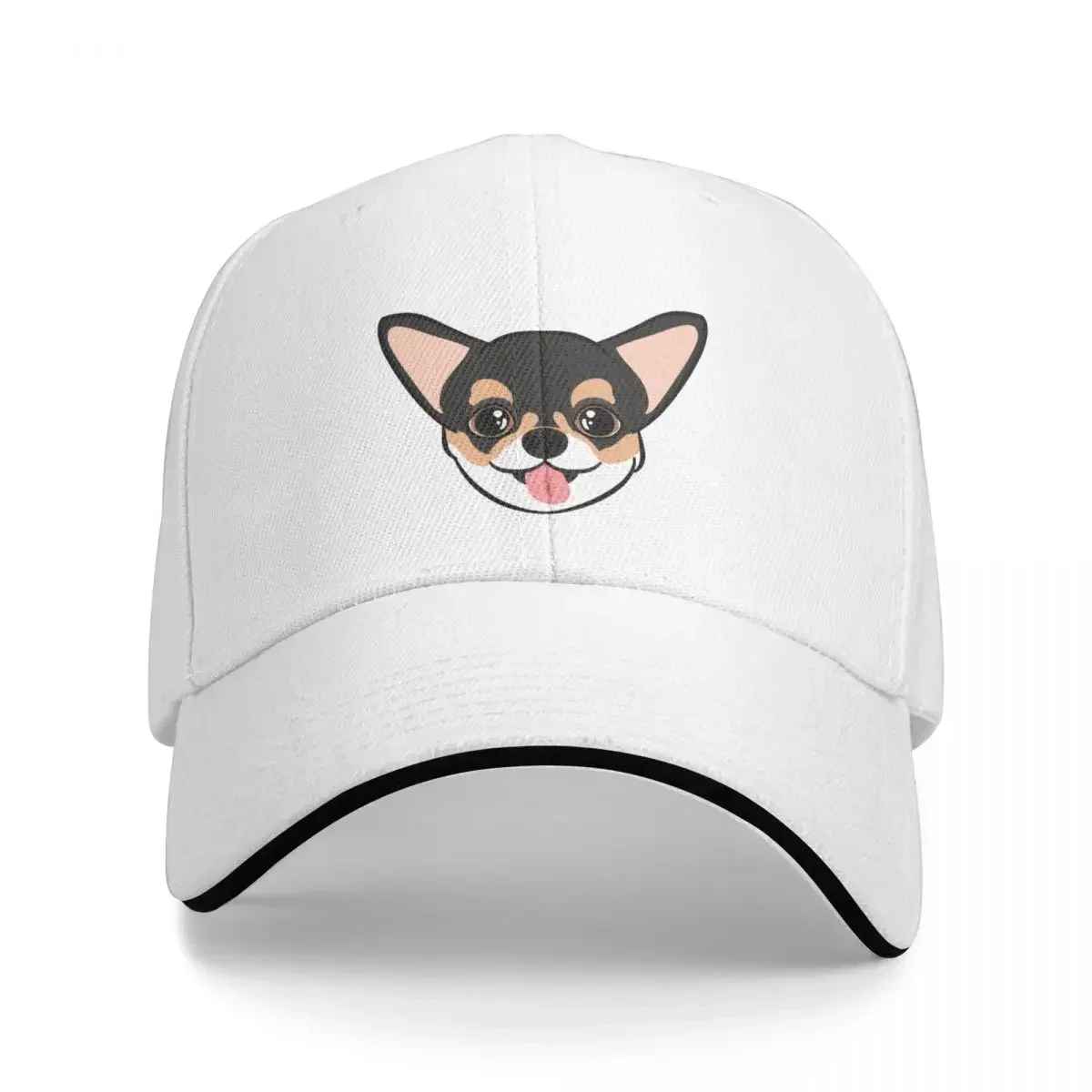 LOVE Black Tricolor Chihuahua Baseball Cap Hood hiking hat dad hat Men's Women's