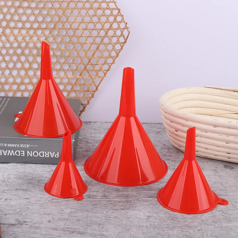 Multi Function Plastic Funnel Set For Car Oil Gas Fluids Auto Home Kitchen Lab Universal Pouring Tools