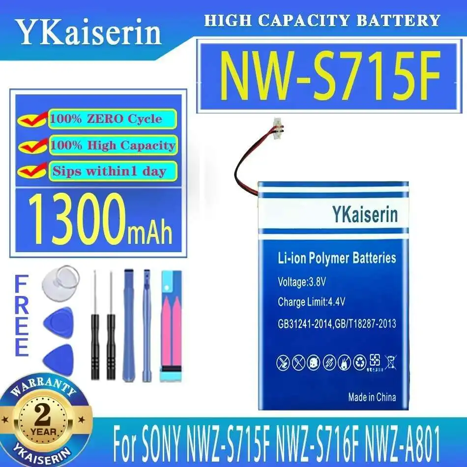 

Battery NW-S715F 1300mAh For Sony Nwz-S715F Nwz-S716F Nwz-A801 NW-A805 NW-A806 Nwz-A810 NW-A815 NW-A816 Nwz-A818 NW-A808B Player
