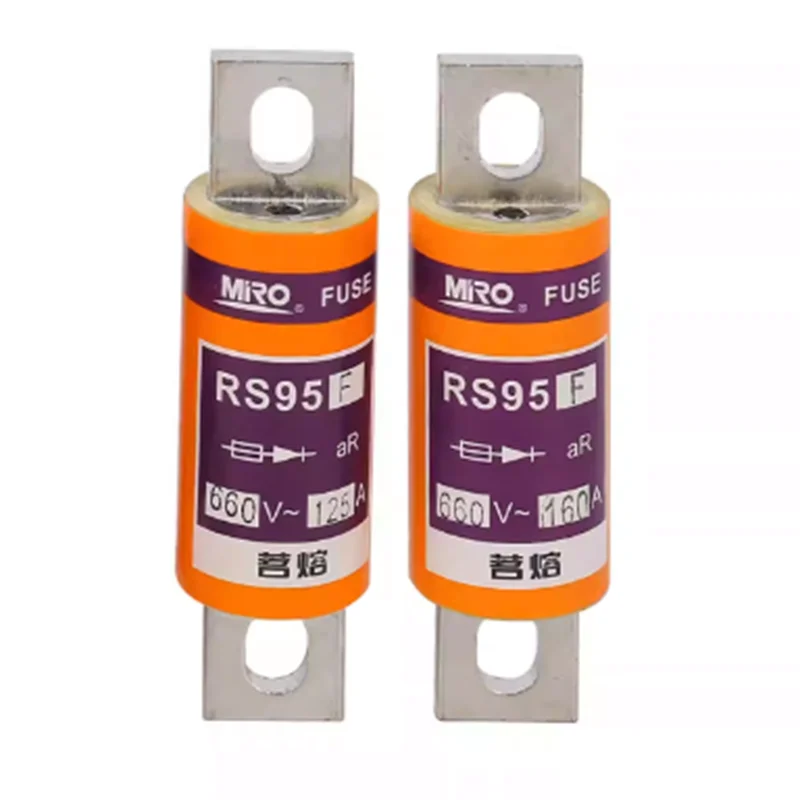 

MRO RS95F aR Quick Fuse round Tube Bolt 660V Voltage 100A 125A 150A 160A 175A 200A 250A Current Rating Electrical Fusion