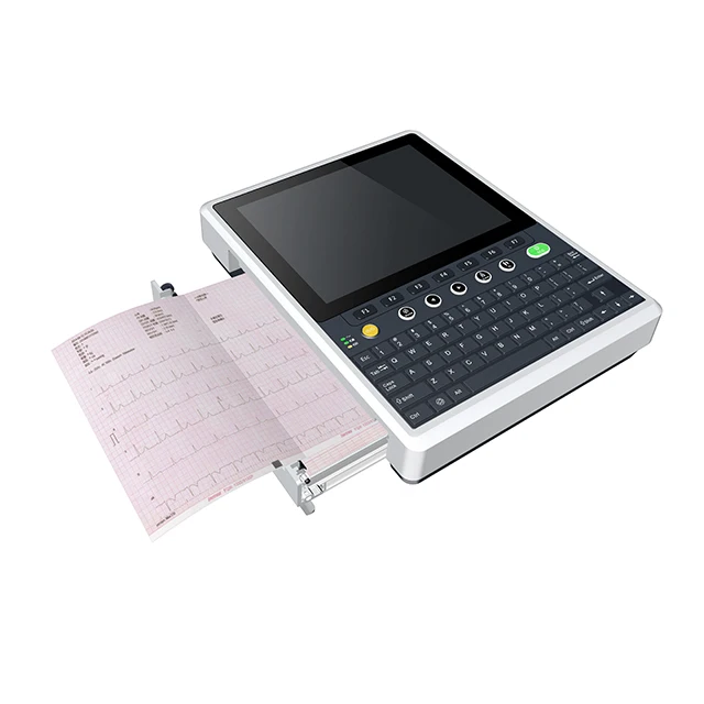 Cheap Clinical Analytical Instruments 12 Channel ECG Machine Touchscreen With Interpretation