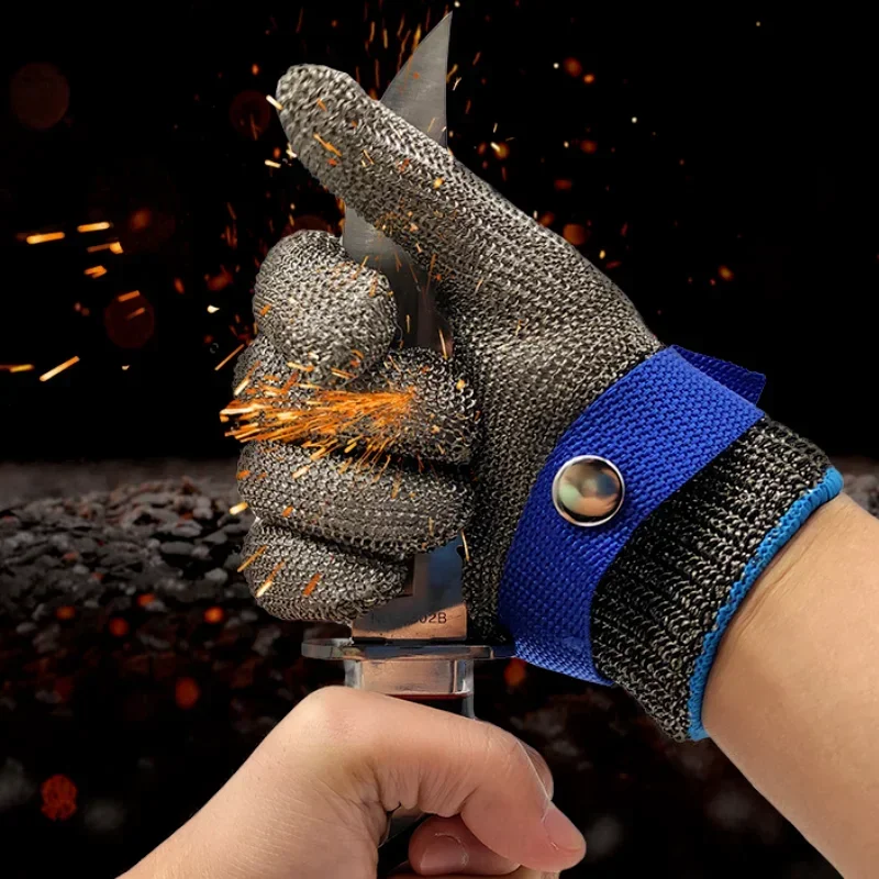 

Stainless Steel Grade 5, Steel Ring, Steel Wire, PE, Iron Gloves (1pair), Left Right Wearing, Mountain Outdoors