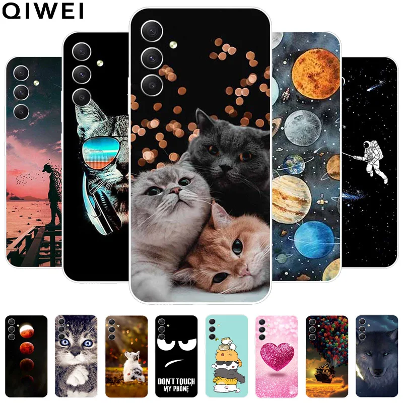 Telefoon Cover Voor Galaxy M55 5G Case M556B Mooie Zachte Siliconen Clear TPU Fundas voor Samsung Galaxy M55 5G Back Covers M55 6.7''
