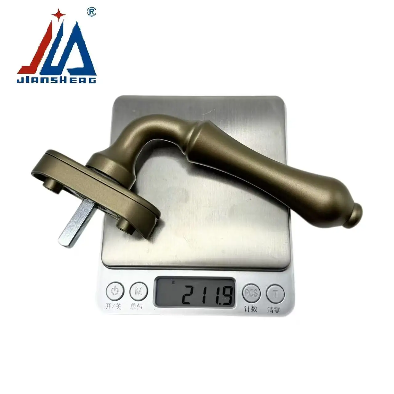 Manija de ventana de puerta de eje cuadrado de aleación de aluminio, nuevo hardware duradero de estilo chino para decoración del hogar