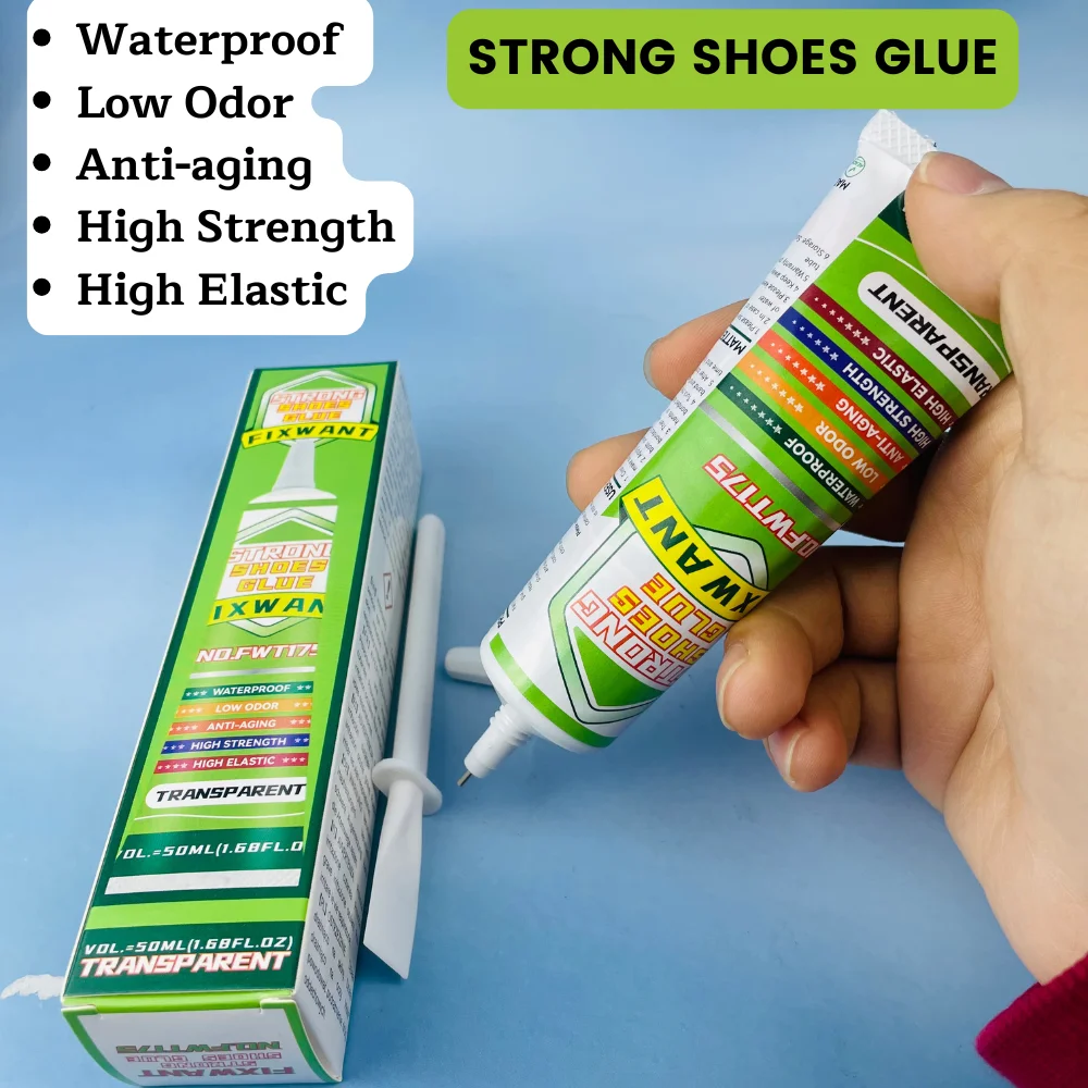 Professional Shoe Adhesive - Universal Super Strong Waterproof Shoe Repair Glue Soft When Drying Anti-aging 50ML