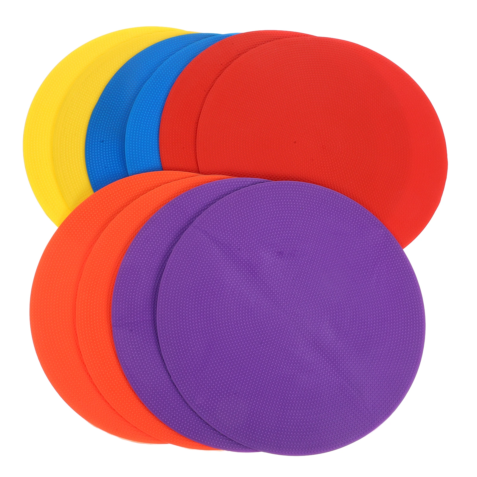 

10Pcs Soccer Training Marker Plates Durable PVC Material for Football Training Supplies Soccer Sign Disc Football Equipment