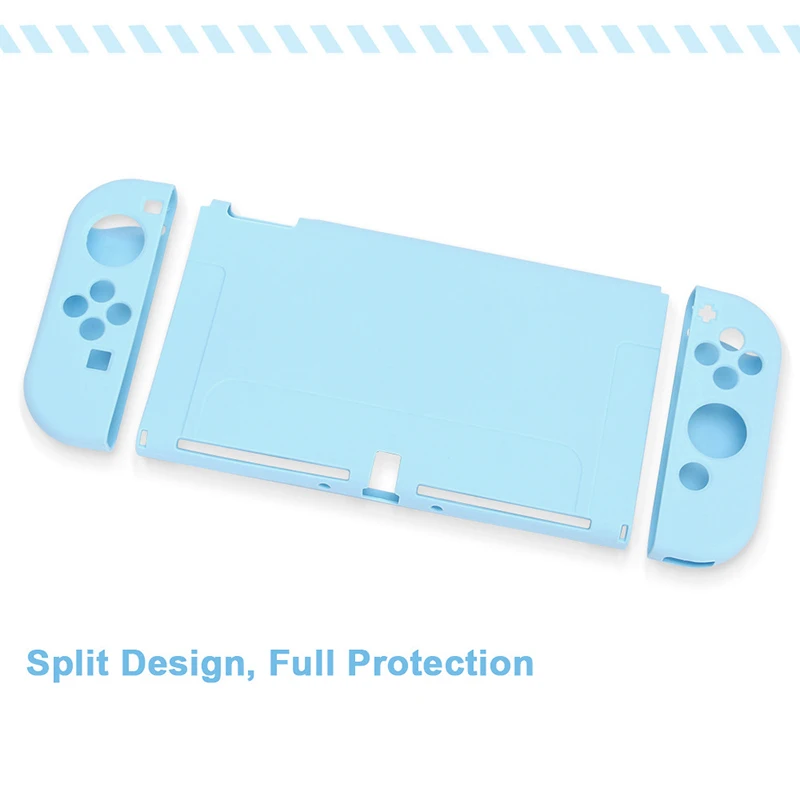 เคสเคอร์บี้สำหรับนินเทนโดสวิตช์ฝาครอบป้องกันเข้ากันได้กับสวิตช์ OLED จอยคอนอุปกรณ์เสริมการ์ตูนเกมคอนโซลซอฟท์เชลล์