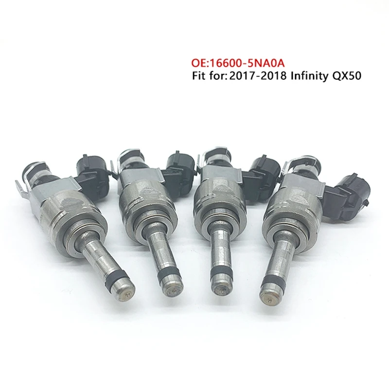 4PCS 16600-5NA0A Car Engine Parts Fuel Injector Nozzle Injector For Infiniti QX50 2018-