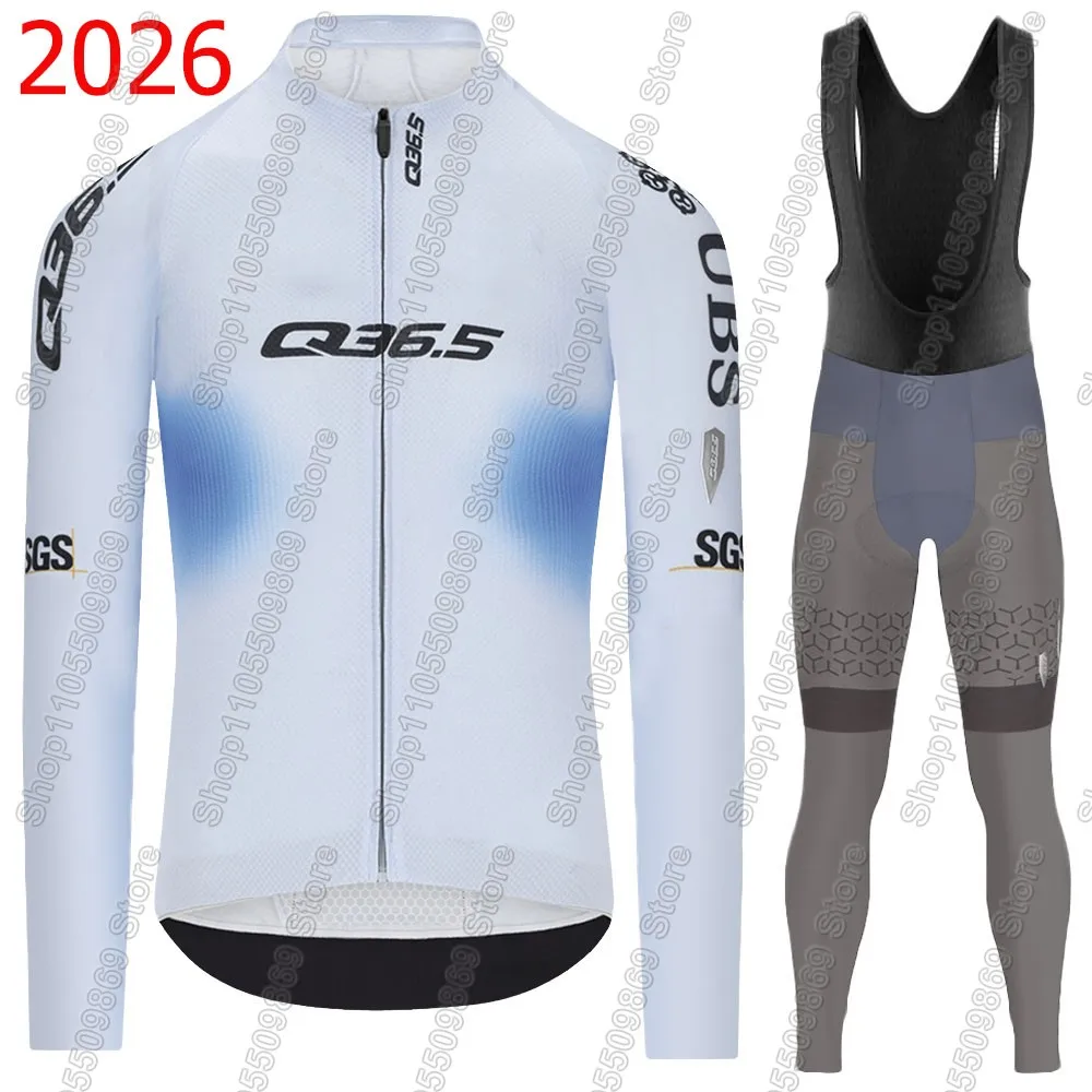 Q36.5 2026 Pro Team Cycling Jersey Set Clothing Suit Mens Switzerland Long Sleeve MTB Bike Road Pants Bib Ropa Ciclismo