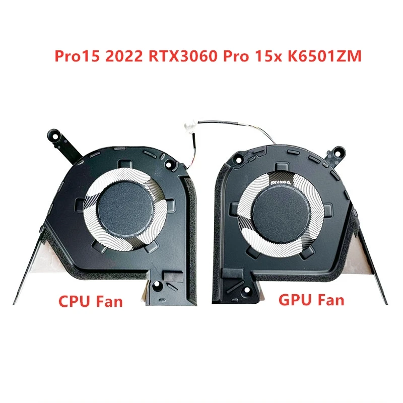 Brand New Original Laptop CPU GPU Cooling Fan For ASUS Pro15 2022 RTX3060 Pro 15x K6501ZM