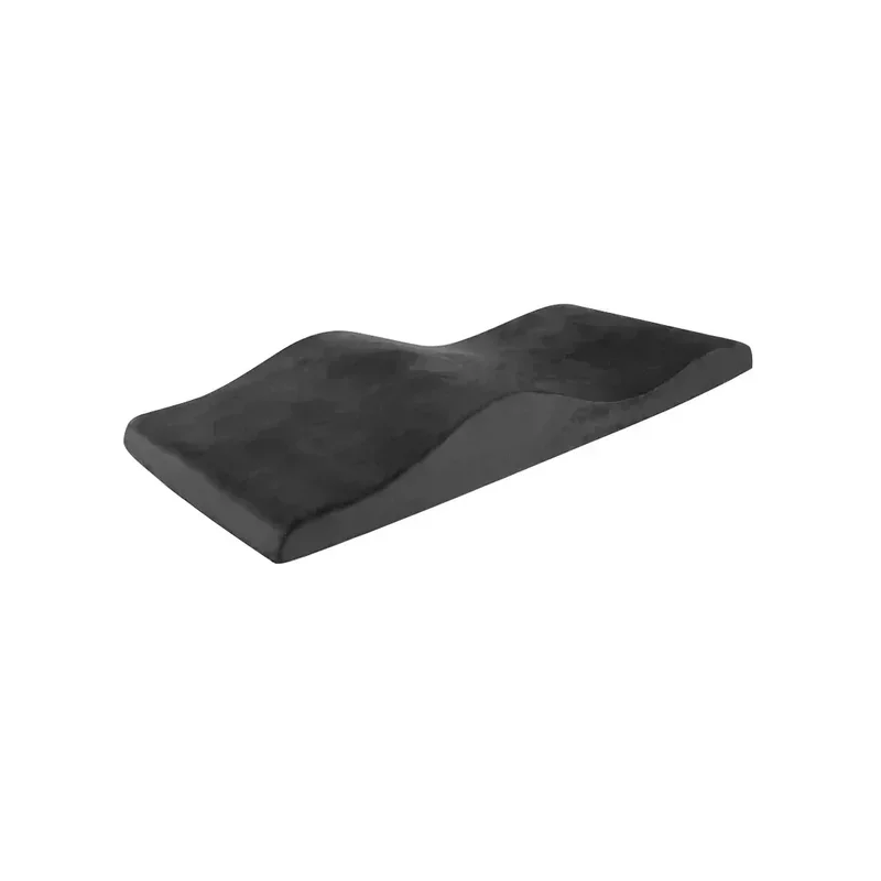 Colchão curvo para cama de cílios, espuma premium, veludo, móveis para salão de beleza, mesa de massagem, preto moderno, 180*70cm