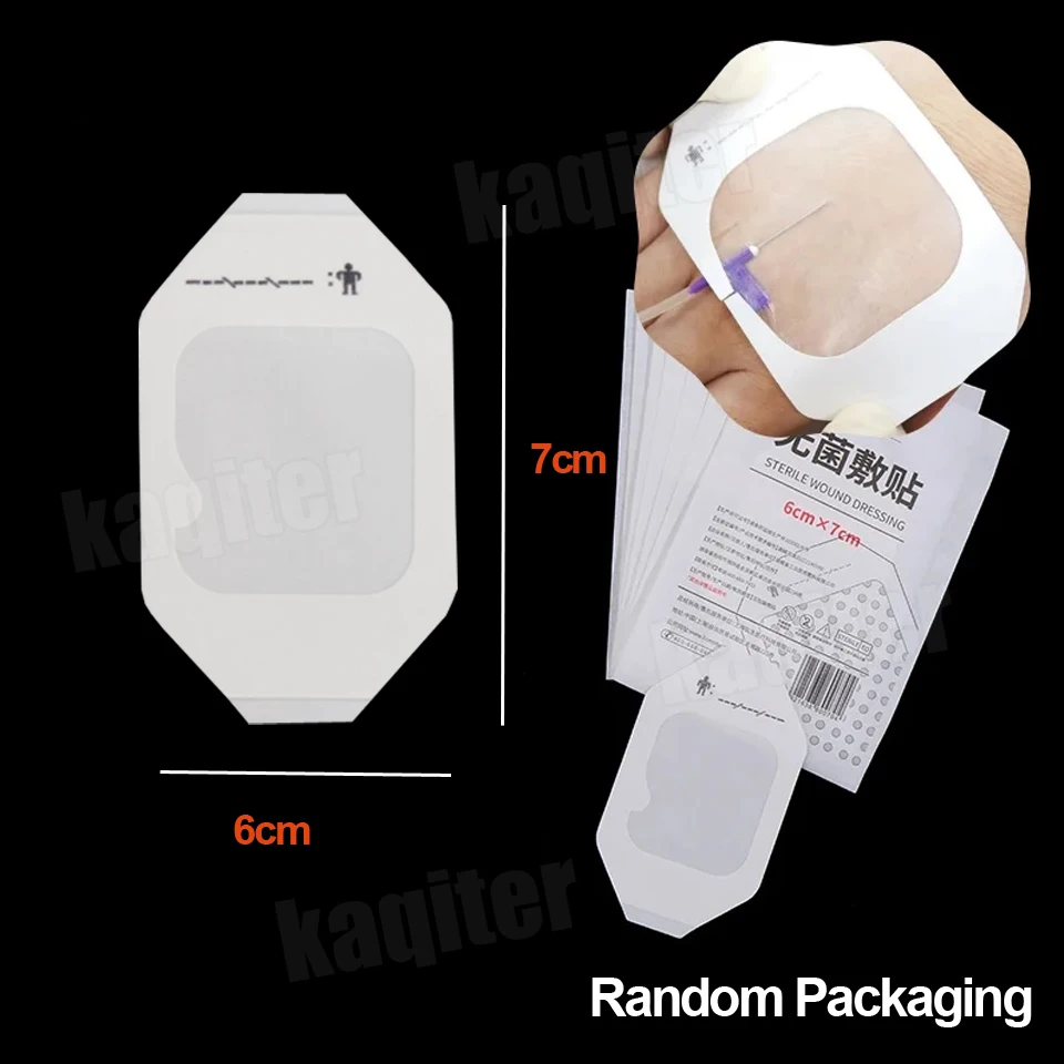 10-20 قطعة 6X7cm IV قنية ثابتة طبقة شفافة خلع الملابس مقاوم للماء الجرح ضمادة بقع لاصقة بعد الجراحة لا معقمة #5