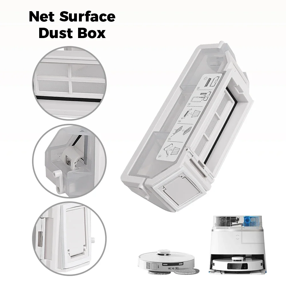 Dust Box Filter Part For Ecovacs Deebot T30 OMNI T30 Pro T30 Pro Omni T30 MAX Robot Vacuum Cleaner Trash Dust Box Accessories view 6