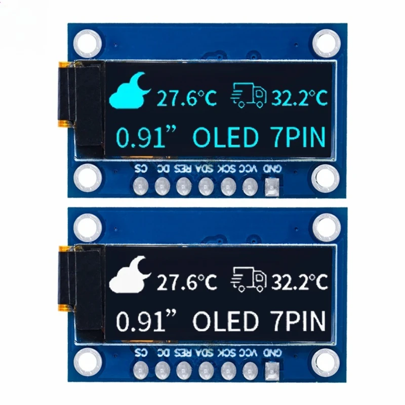 SSD1306 7PIN 0.91 inch 128x32 SPI OLED Module 0.91