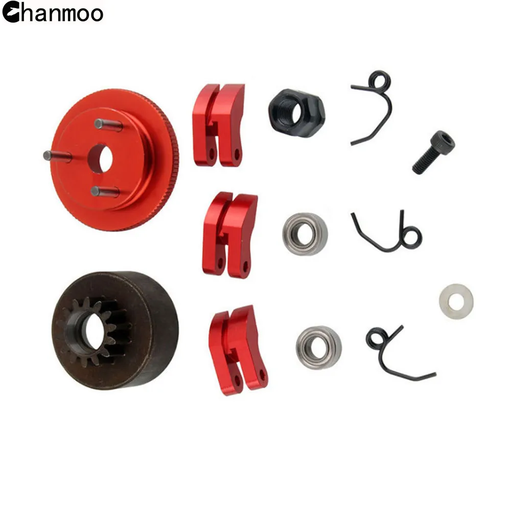 Universal 14T Flywheel Clutch bell Set for 1/8 RC Car HSP KYOSHO Buggy Truck Truggy Level 21 to 28 Nitro Engine Upgrade Parts